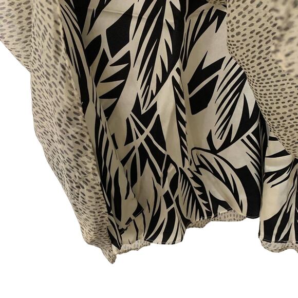 Talbots | Pure Silk A-Line Lined Tropical Knee Length Skirt Size 16 90s Y2k - Picture 4 of 6